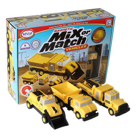 POPULAR PLAYTHINGS Magnetic Mix or Match® Vehicles, Construction 60315
